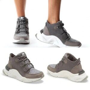 SOREL Kinetic RNGD Caribou Waterproof Insulated Boots in Gray